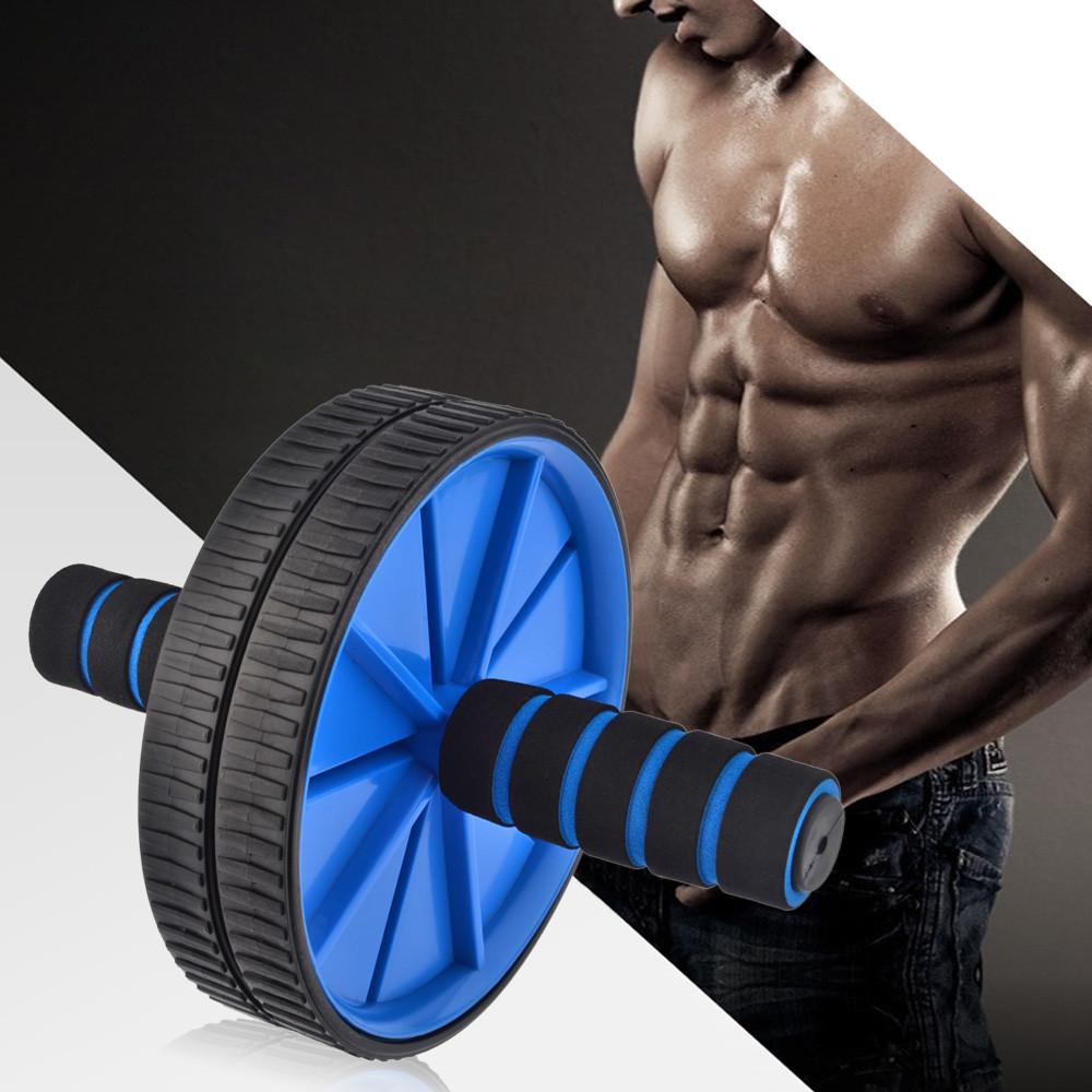Ab Wheel Roller Abs Core Exercise Workout Portable Machine Blue Ab Roller Solo