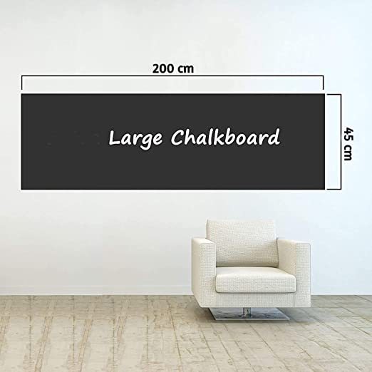 Adhesive Wallpaper Whiteboard Writing Wall Sticker - Self-adhesive Blackboard Wall Sticker - Pack of 2 Self-adhesive Blackboard Wall Sticker - Pack of 2