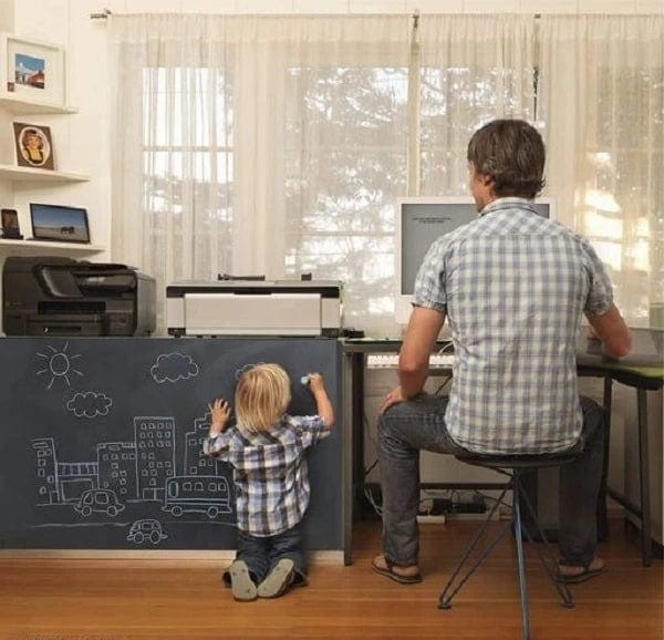 Adhesive Wallpaper Whiteboard Writing Wall Sticker - Self-adhesive Blackboard Wall Sticker - Pack of 2 Self-adhesive Blackboard Wall Sticker - Pack of 2