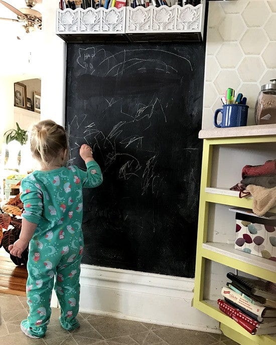 Adhesive Wallpaper Whiteboard Writing Wall Sticker - Self-adhesive Blackboard Wall Sticker - Pack of 2 Self-adhesive Blackboard Wall Sticker - Pack of 2