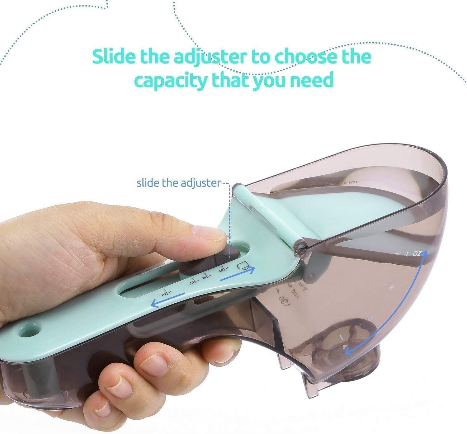 Adjustable Measuring Spoon Set Plastic Magnetic Spoon (Pack of 2) Adjustable Measuring Spoon Set (Pack of 2)