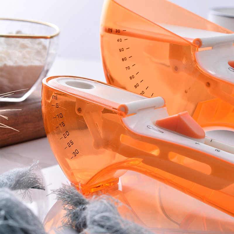 Adjustable Measuring Spoon Set Plastic Magnetic Spoon (Pack of 2) Adjustable Measuring Spoon Set (Pack of 2)