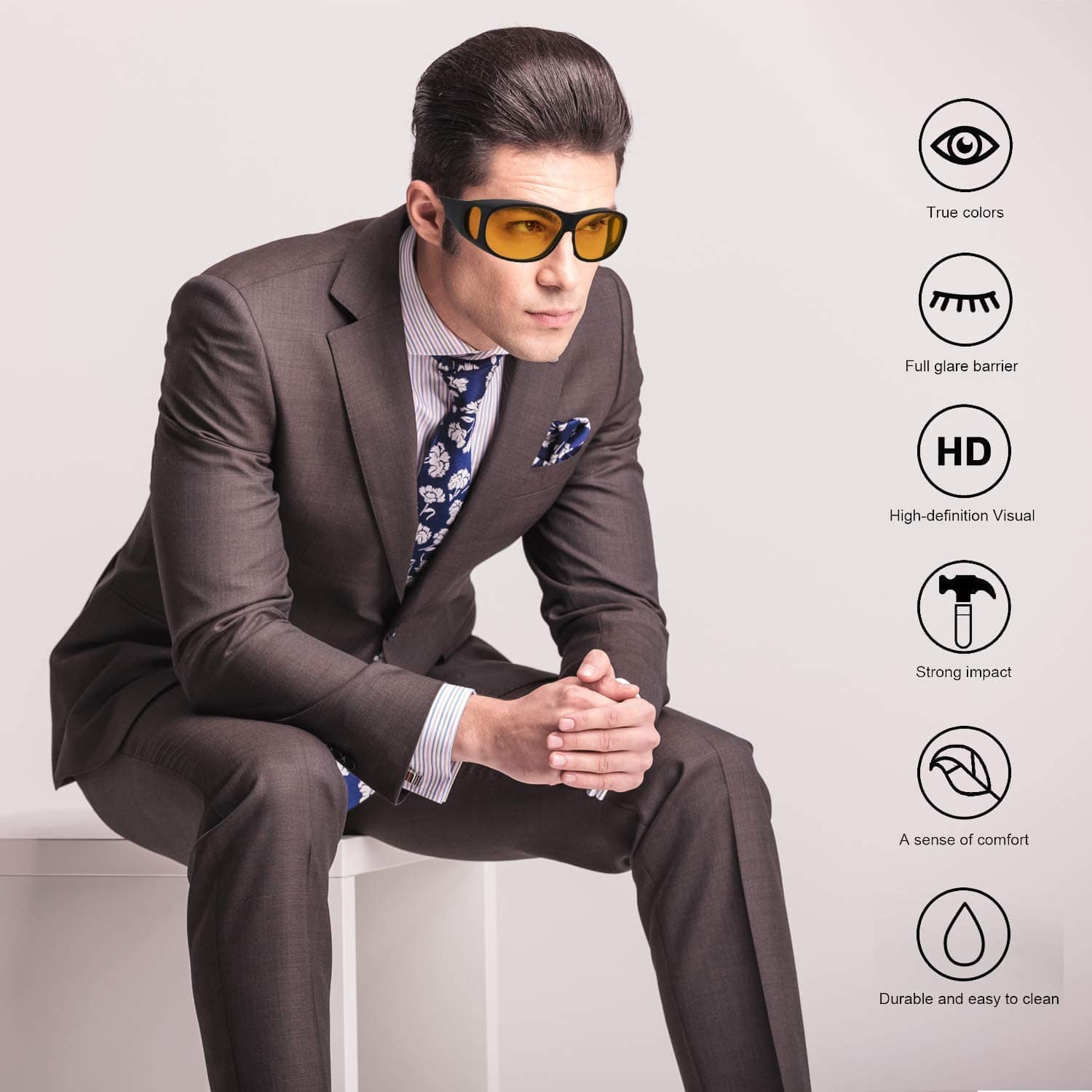 Anti Glare Glasses Night Vision Goggles for Driving Sight Goggles - Night Driving Glasses Night Vision Glasses Night Driving Glasses