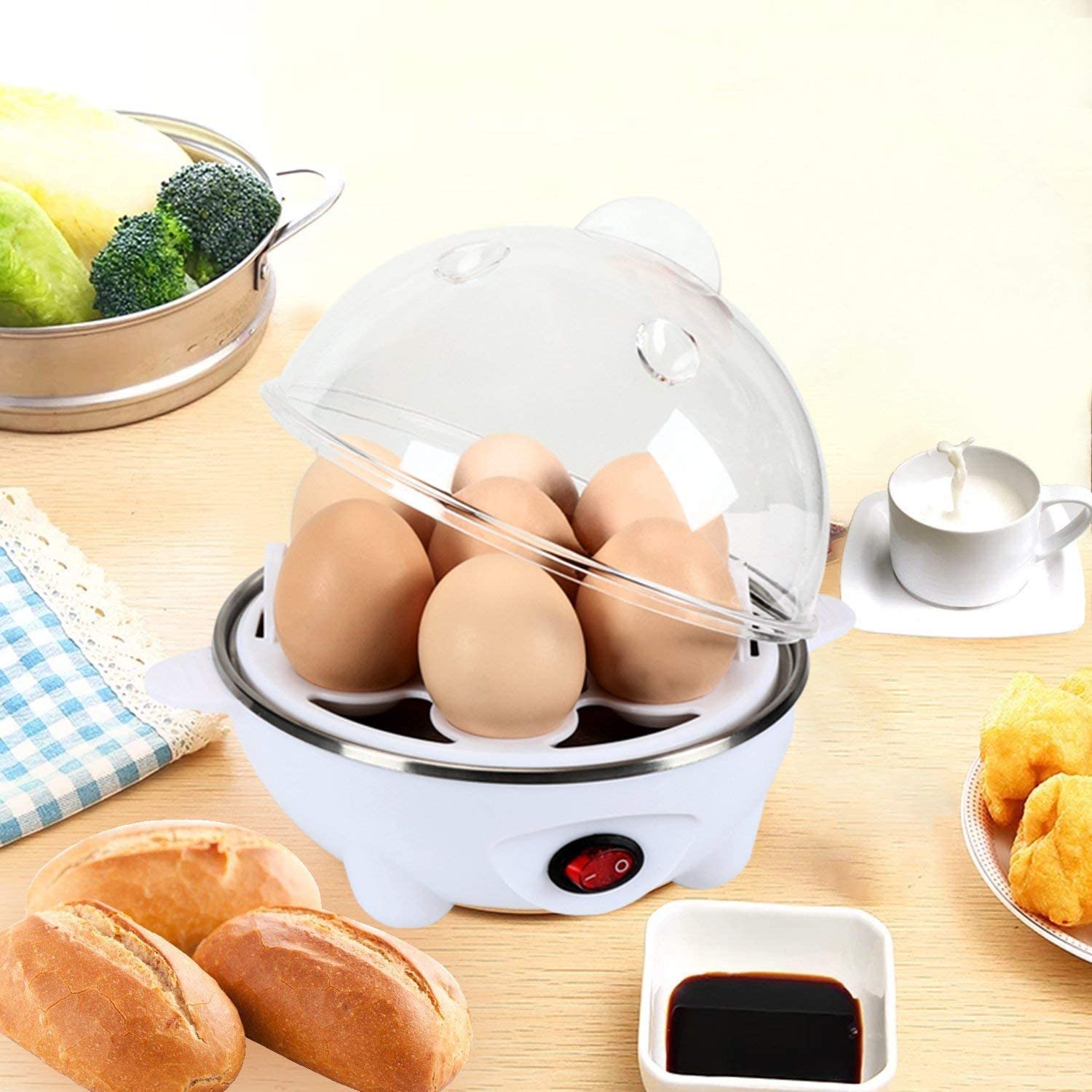 Automatic Egg Boiler and Vegetable Steamer Electric Food Boiler - Electric Egg Boiler Electric Egg Boiler