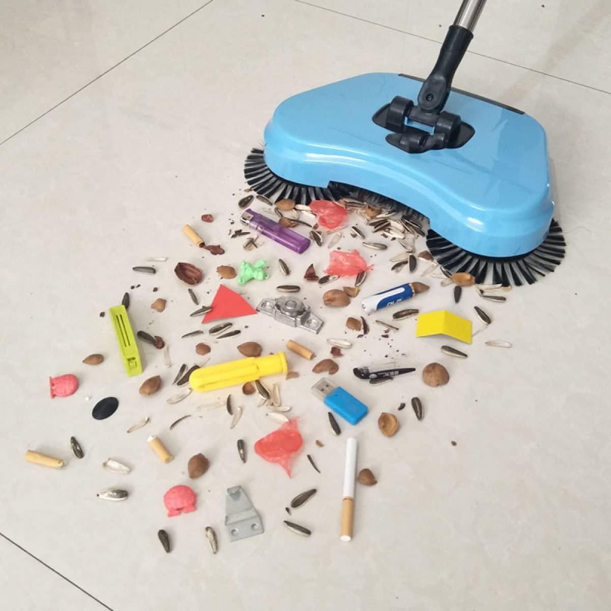 Automatic Sweeper Mop Electric Floor Cleaning Broom Blue Sweeper Mop
