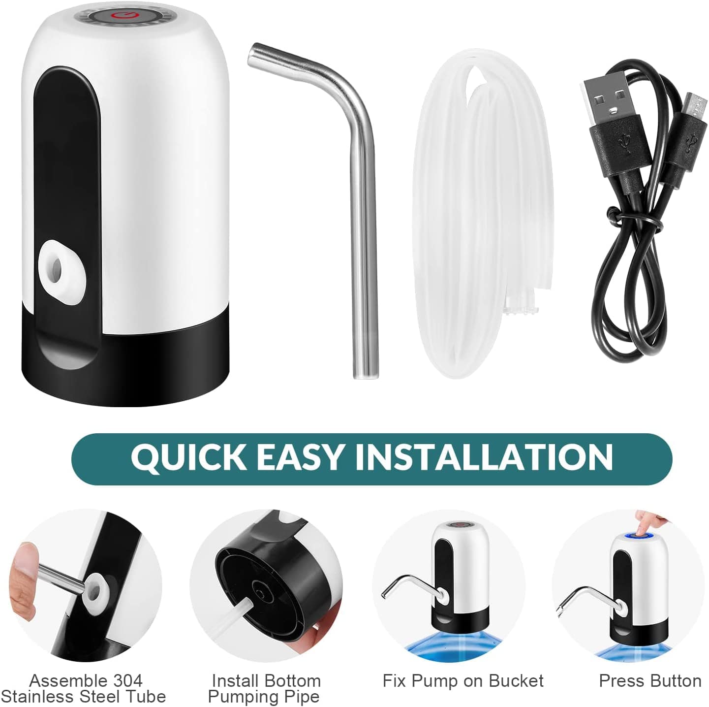 Automatic Water Bottle Pump | Automatic Water Dispenser Machine Electric Portable Pump  Automatic Water Bottle Pump