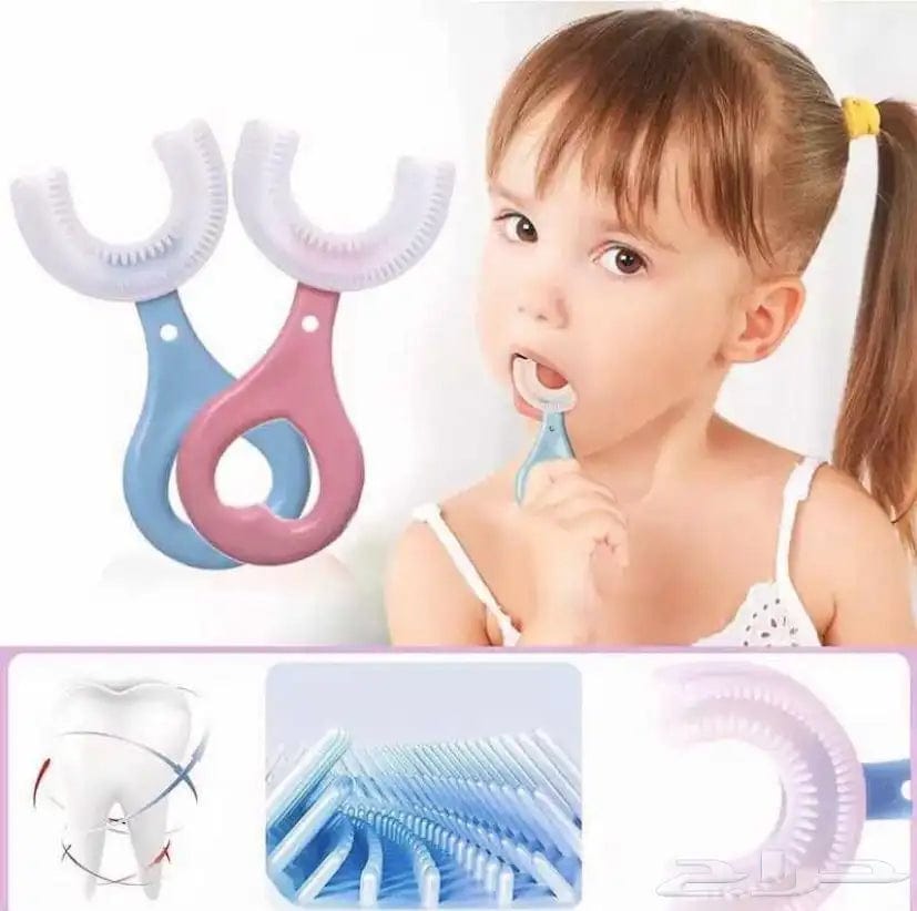 Baby Toothbrush Soft Bristle Silicone U Shape Brush U-shaped Silicone Baby Toothbrush - Pack of 5