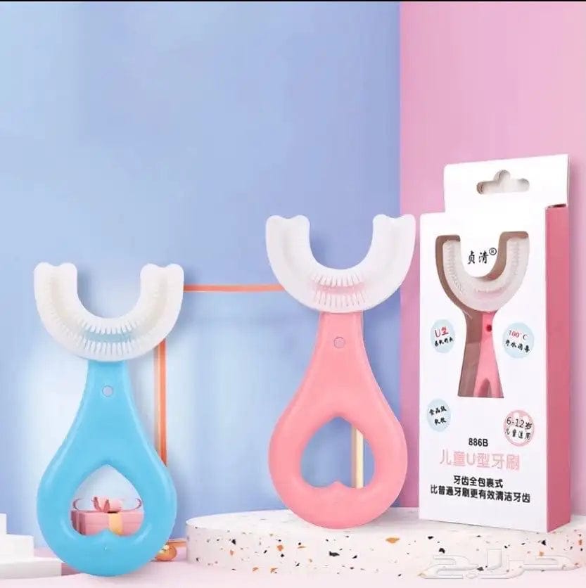 Baby Toothbrush Soft Bristle Silicone U Shape Brush U-shaped Silicone Baby Toothbrush - Pack of 5