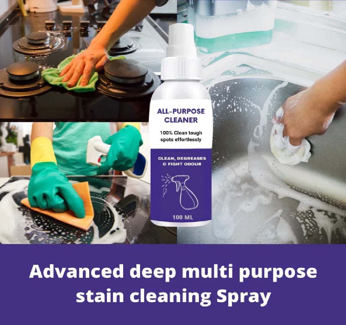 Bathroom Cleaner Kitchen Degreaser Stain Remover Spray Stain Remover Spray