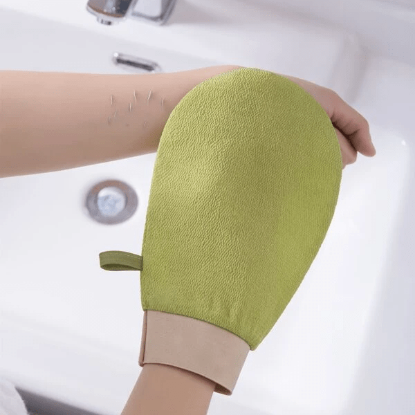 Best Exfoliating Glove For Body Dewy Hours Exfoliating Mitt Fresh Green Body Exfoliating Glove