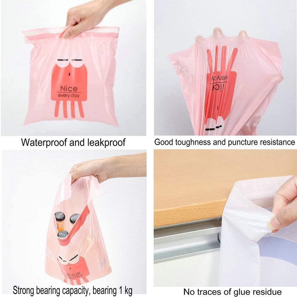 Biodegradable Garbage Adhesive Bags Cornstarch Trash Bag Biodegradable Adhesive Trash Bags