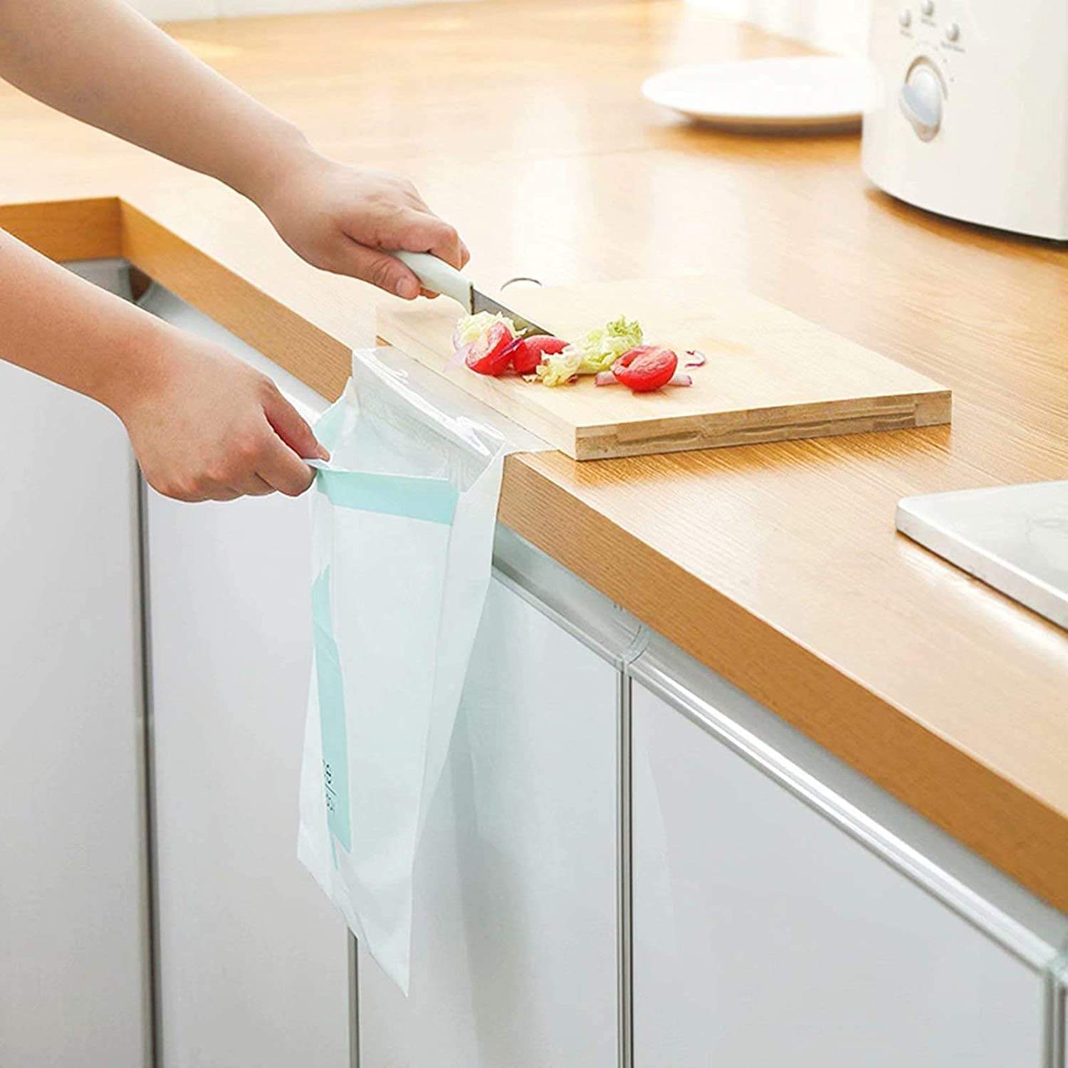 Biodegradable Garbage Adhesive Bags Cornstarch Trash Bag Biodegradable Adhesive Trash Bags