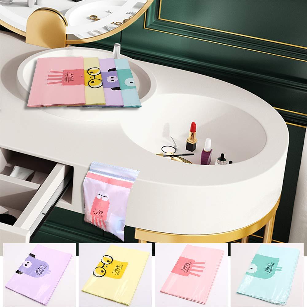 Biodegradable Garbage Adhesive Bags Cornstarch Trash Bag Red - Pack of 15 Biodegradable Adhesive Trash Bags