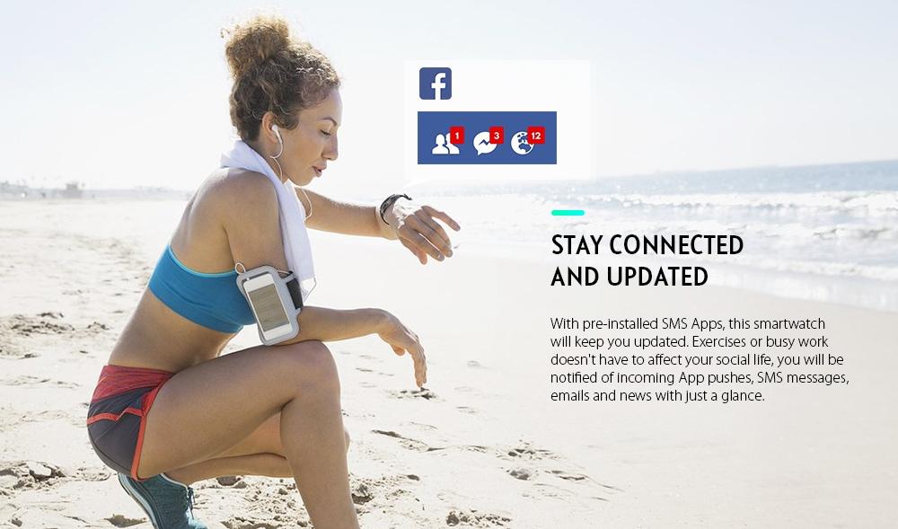 Bluetooth Smartwatch Waterproof Pedometer Sports Watch Fitness Tracker  Relógios inteligentes Bluetooth Smartwatch 2.0