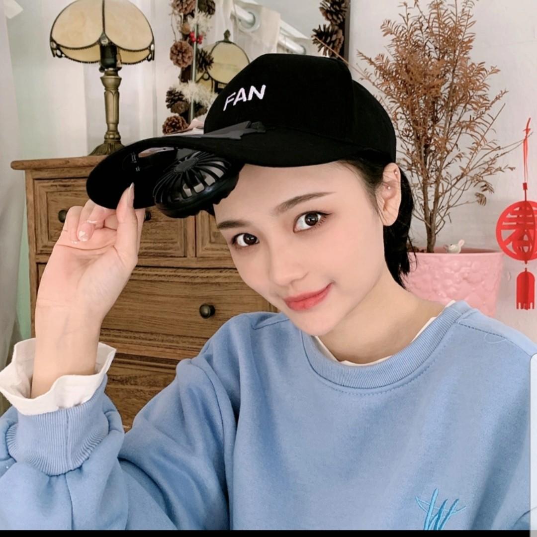 Cap with Fan Attached Electric Fan Hat Cap With Attached Fan