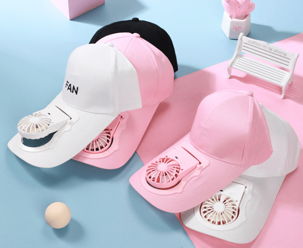 Cap with Fan Attached Electric Fan Hat Cap With Attached Fan