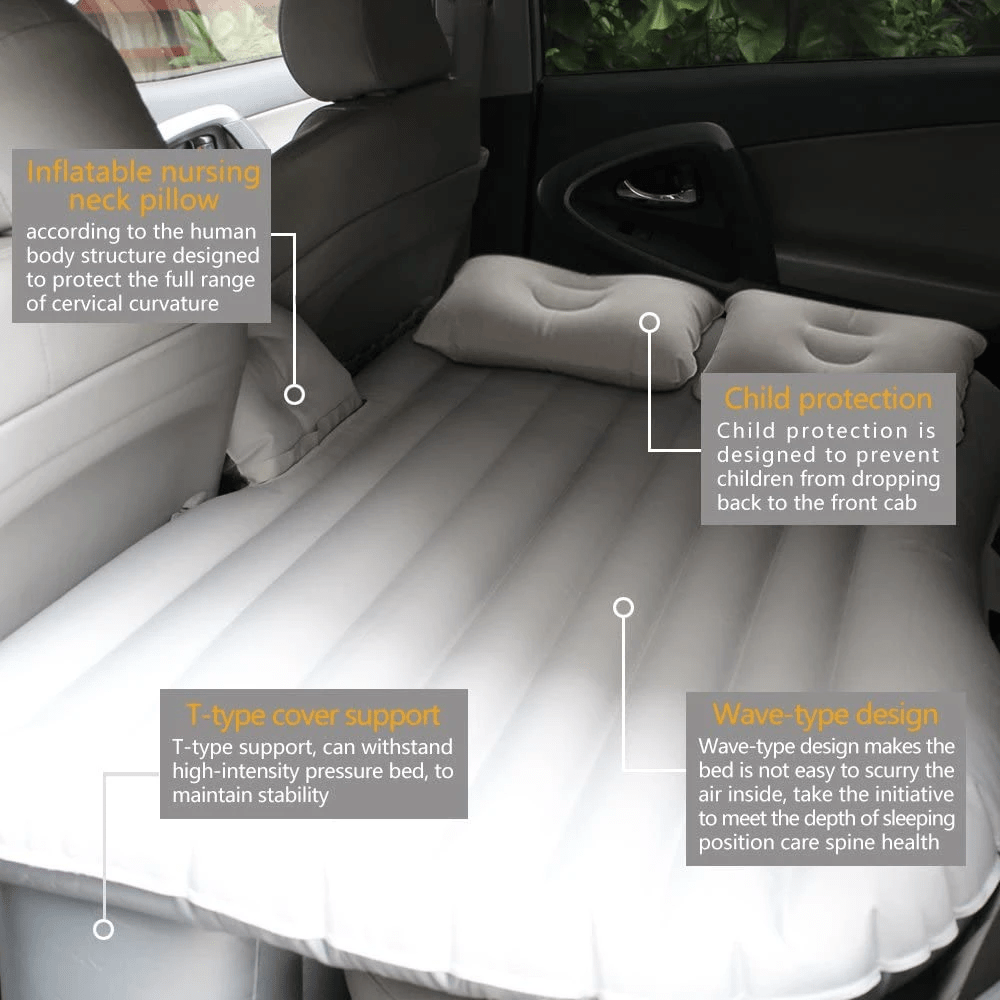 Car Air Back Seat Bed Inflatable Mattress for Camping SUV Inflatable Car Back Seat Mattress