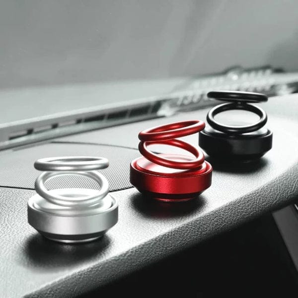 Car Air Freshener Auto Fragrance Solar Rotating Perfume Solar Rotating Car Air Freshener