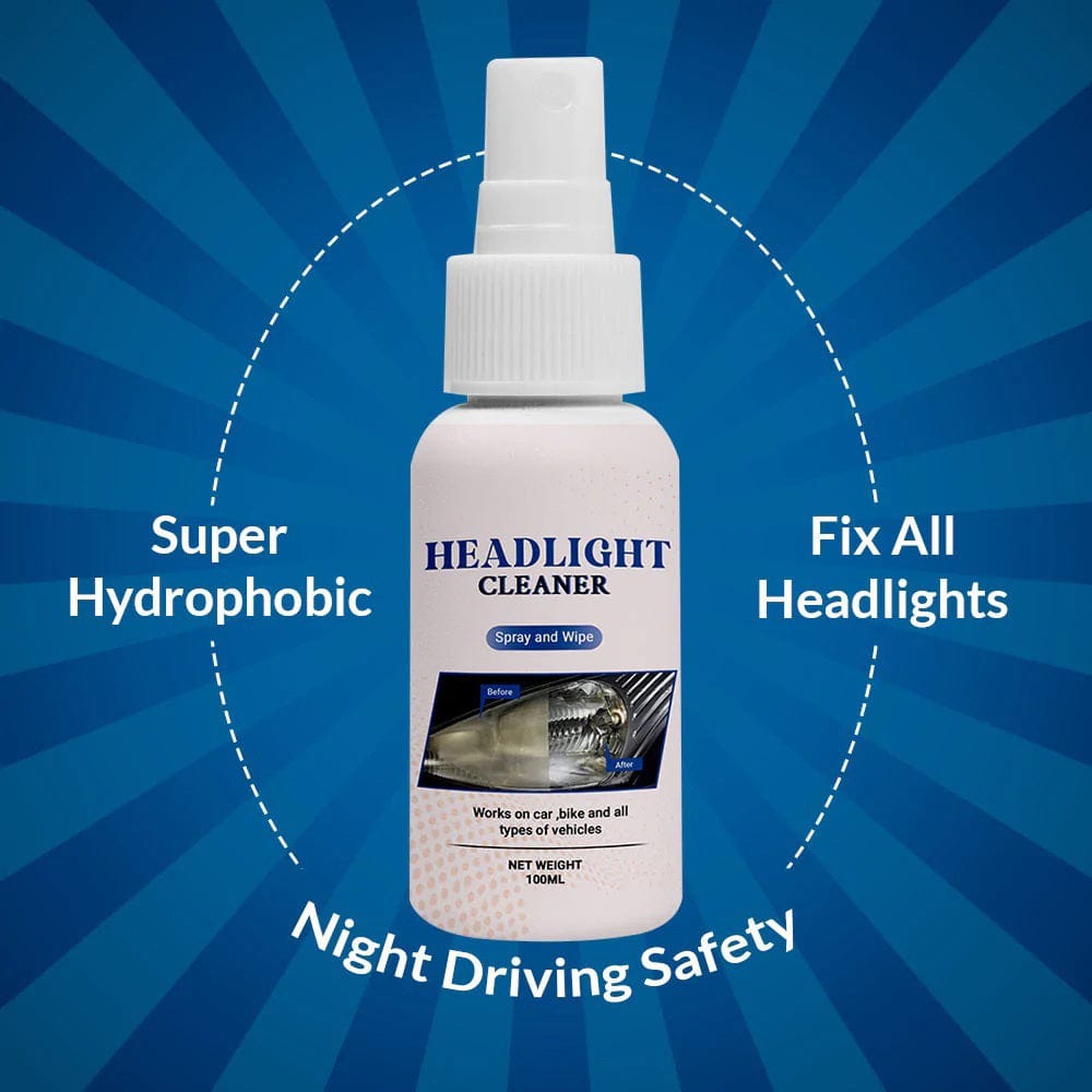 Car Headlight Buffing Restoration Polish Cleaner Spray Headlight Cleaner Spray