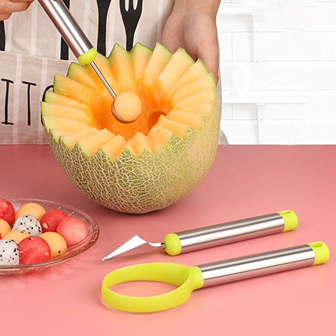 Carving Knife Fruit Cutter Set Watermelon Scooper Slicer Knife Carving Knife Fruit Cutter Set
