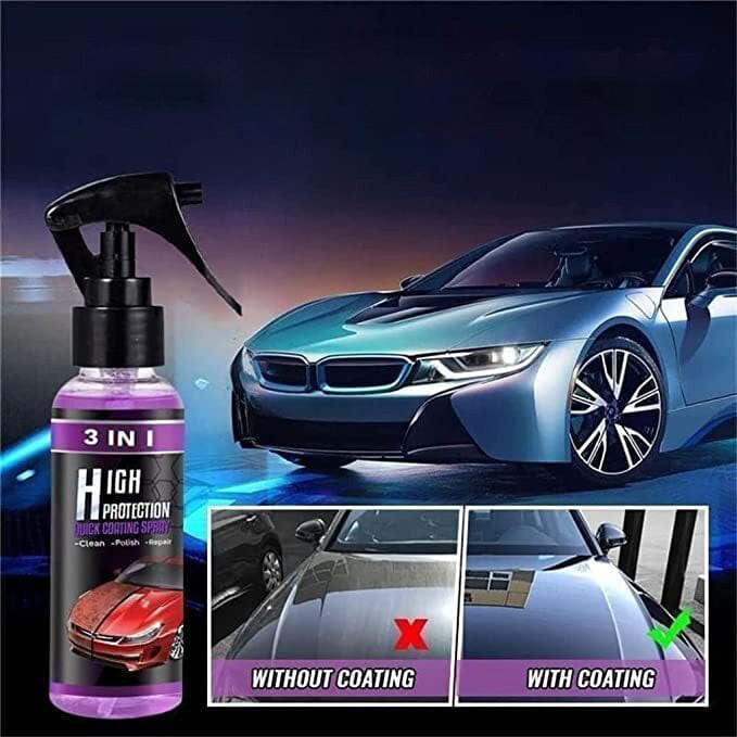 Ceramic Coating Wax Car Paint Protection Hydrophobic Spray - Ceramic Coating Spray Ceramic Coating Spray (Pack of 2)