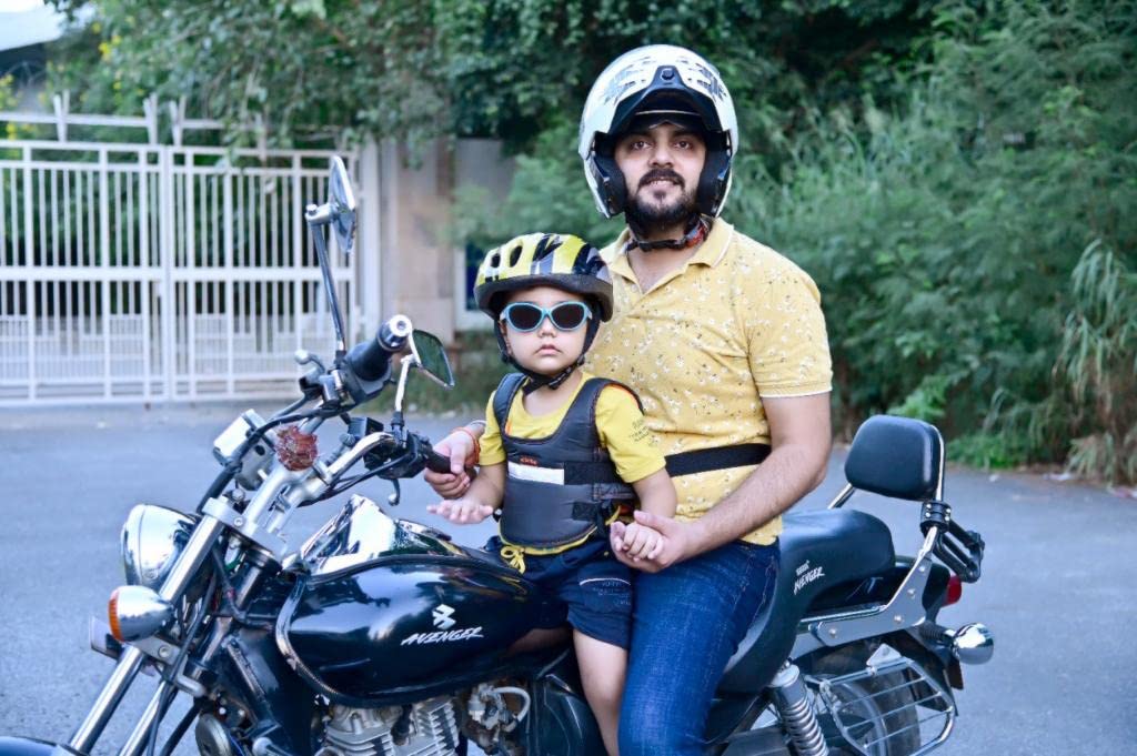 Child Safety Belt For Two-wheelers | Baby Carrier Belt Backpack Two Wheeler Seat Harness Child Safety Belt For Two-wheelers