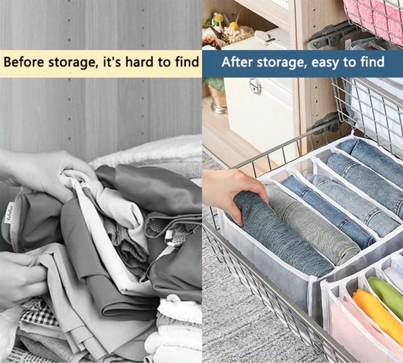 Cloth Cover Organizer Storage Bags Wardrobe Organizer Wardrobe Organizer Storage Bags - Pack of 3