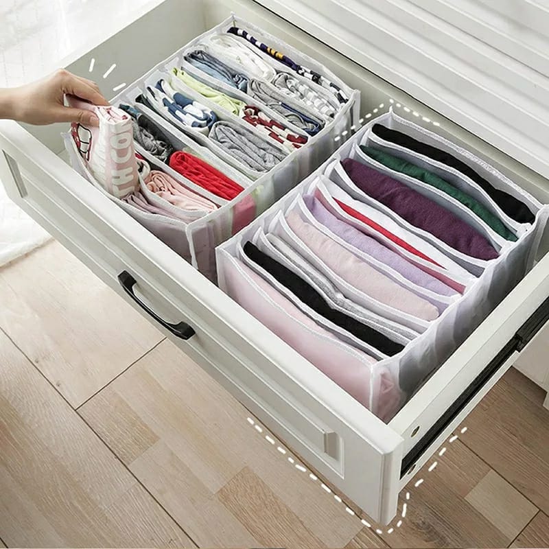 Cloth Cover Organizer Storage Bags Wardrobe Organizer Wardrobe Organizer Storage Bags - Pack of 3