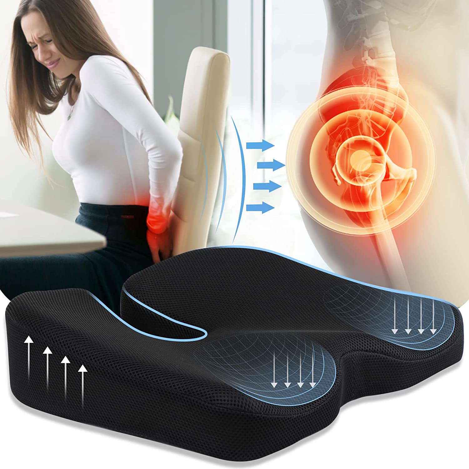 Coccyx Cushion For Tailbone Pain Coccydynia Pillow Tailbone Pillow Coccyx Cushion