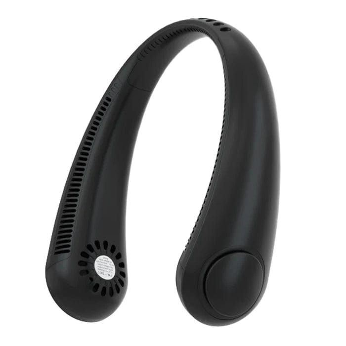 Cooling Rechargable Fan Portable Neck USB Mini Black Portable Neck Fan