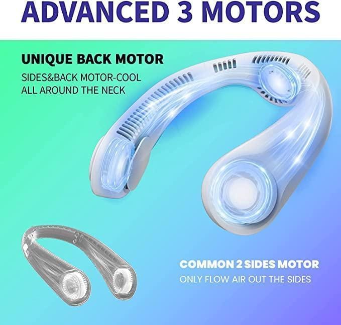 Cooling Rechargable Fan Portable Neck USB Mini Portable Neck Fan