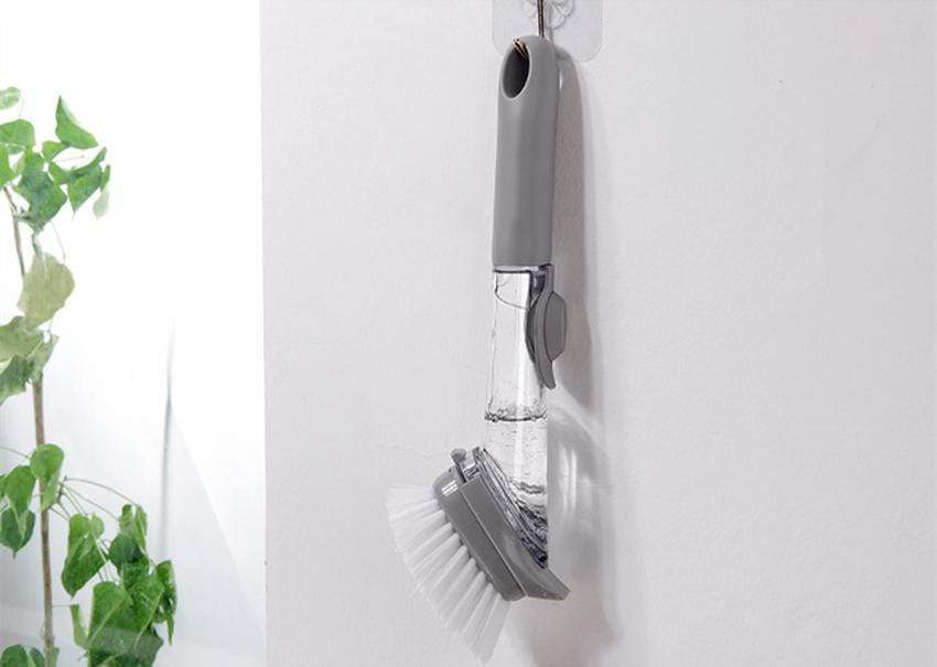 Dish Washing Brush with Soap Dispenser Utensil Cleaner Scrubber Dish Washing Brush With Soap Dispenser