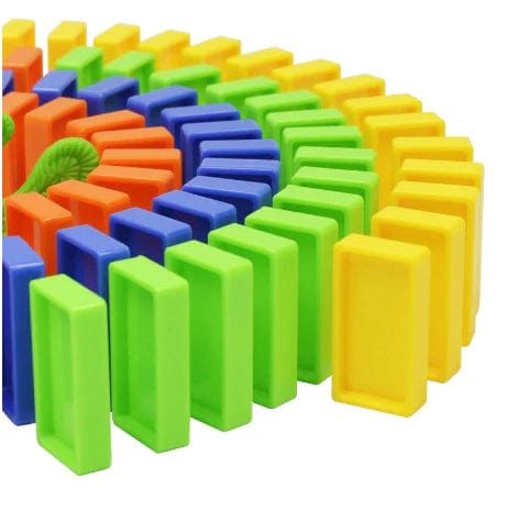 Domino Blocks Toy Train Automatic Stacking Game Set Domino Blocks Toy Train Automatic Stacking Game Set (Pack of 60 Blocks)