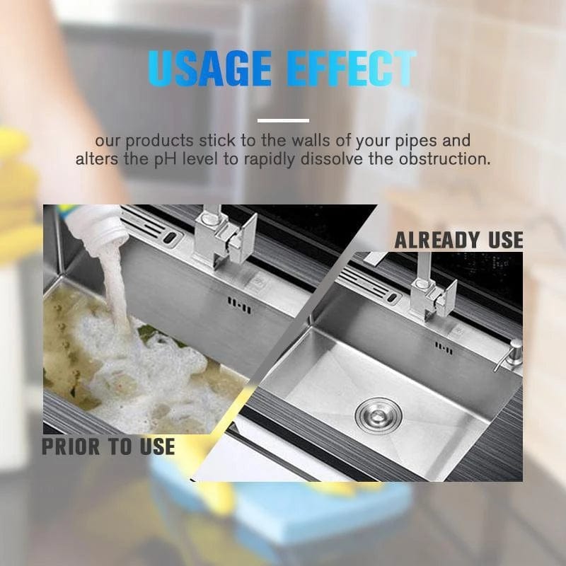 Drain Cleaner Powder Sink Drain Pipes Toilet Blockage Cleaner Drain Cleaner Powder (Buy 1 Get 1 Free)