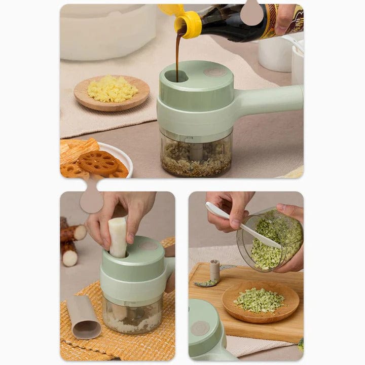 Electric Chopper | Food Processor Vegetable Veggie Cutter Machine Electric Chopper 4-in-1