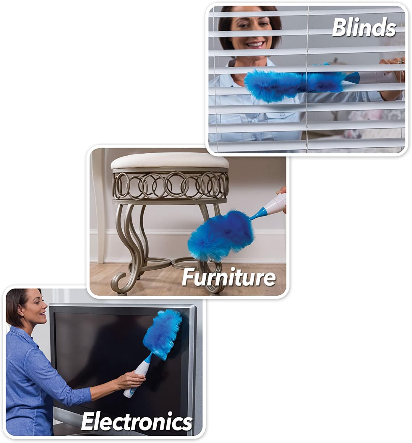 Electric Cleaning Duster Brush for Home Spin Duster Electric Spin Duster