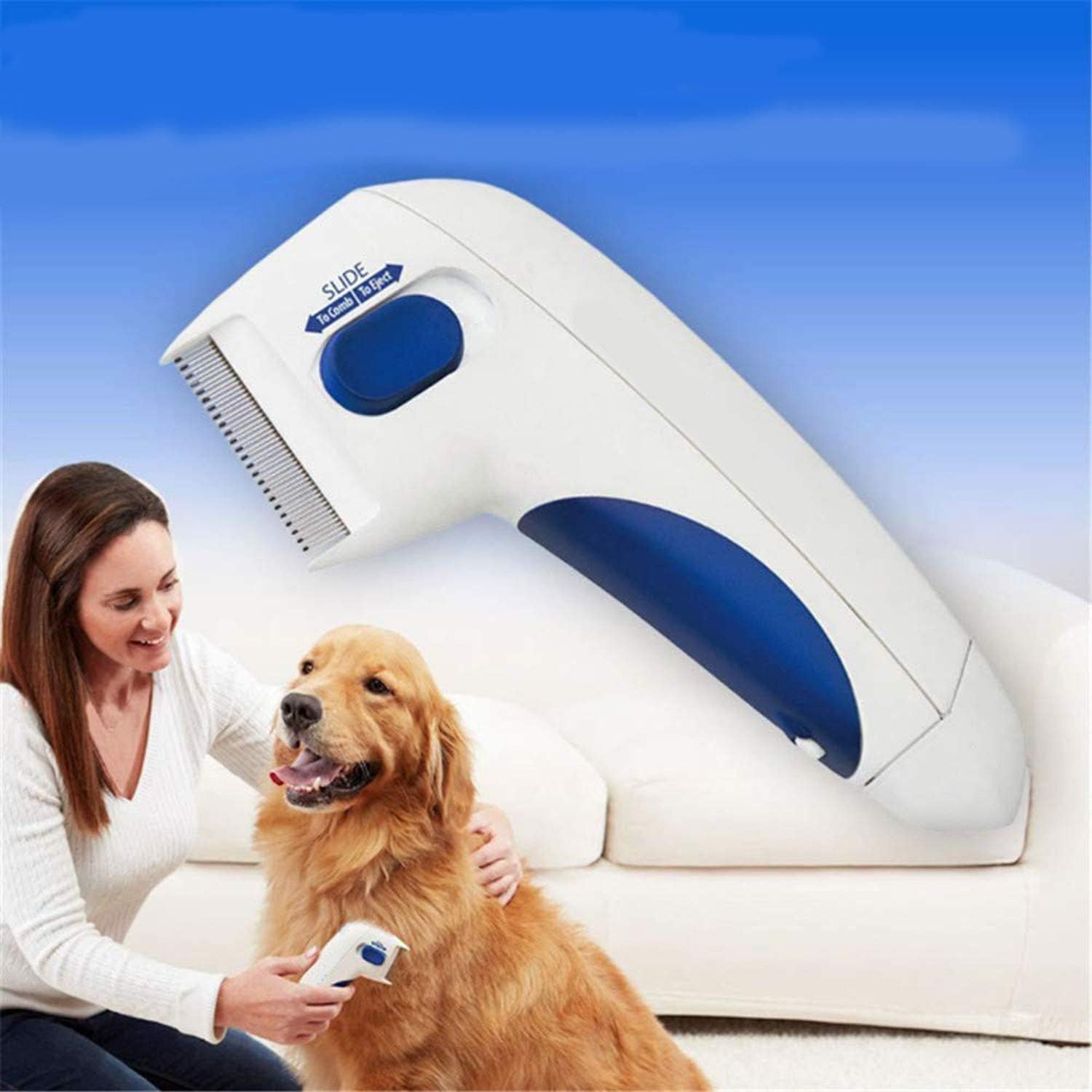 Electric Flea Comb For Dogs Electronic Tick Zapper Electric Flea Comb