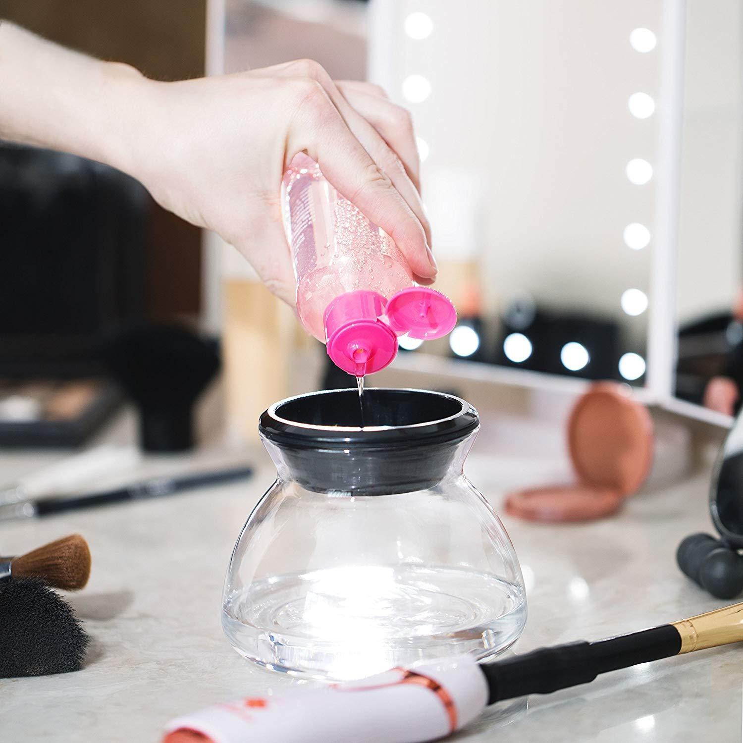 Electric Makeup Brush Cleaner Spinner Machine Tool Makeup Brush Cleaner Electric Makeup Brush Cleaner