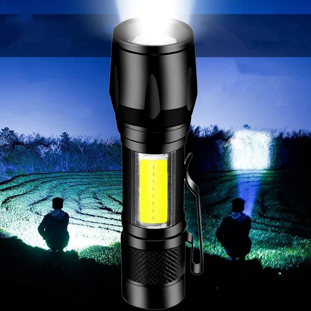 Everyday Flash Torch Light Recharchable battery Led Flashlight (70% off) Rechargeable Led Flashlight (70% off)
