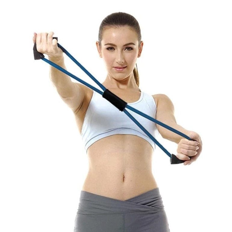 Exercise Resistance Bands Full Body Workout Gym Bands at Home - Figure 8 Resistance Band Go Figure 8 Resistance Band Go (Pack of 2)