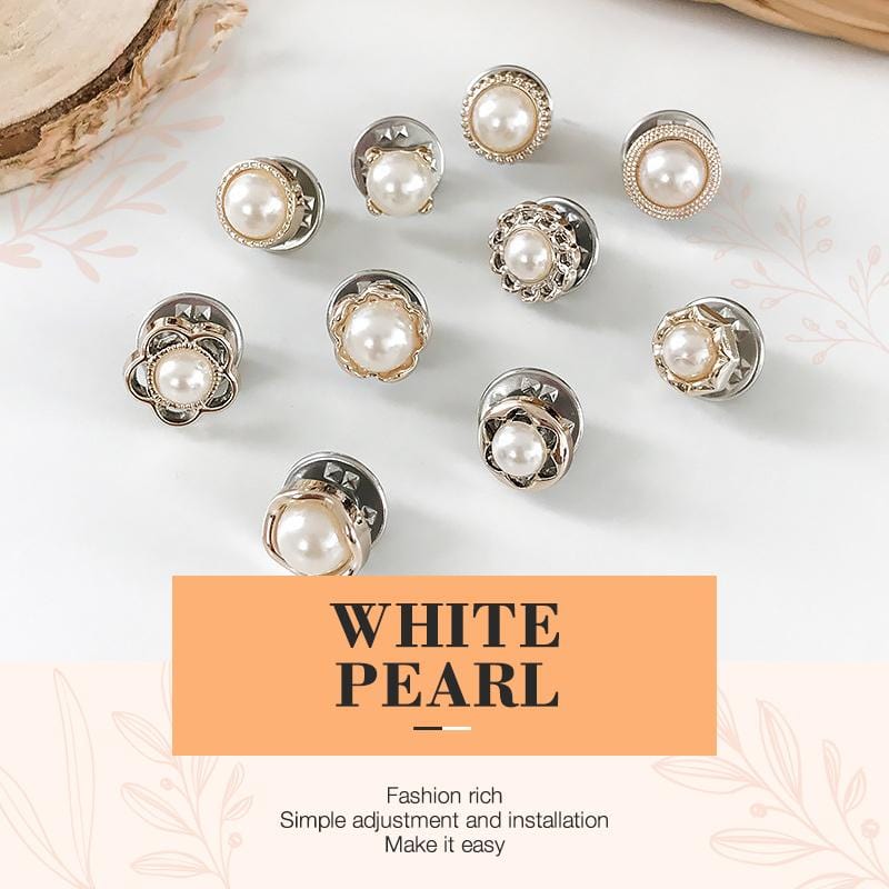 Exposure buttons (10PCS) White pearl Exposure buttons (10PCS)