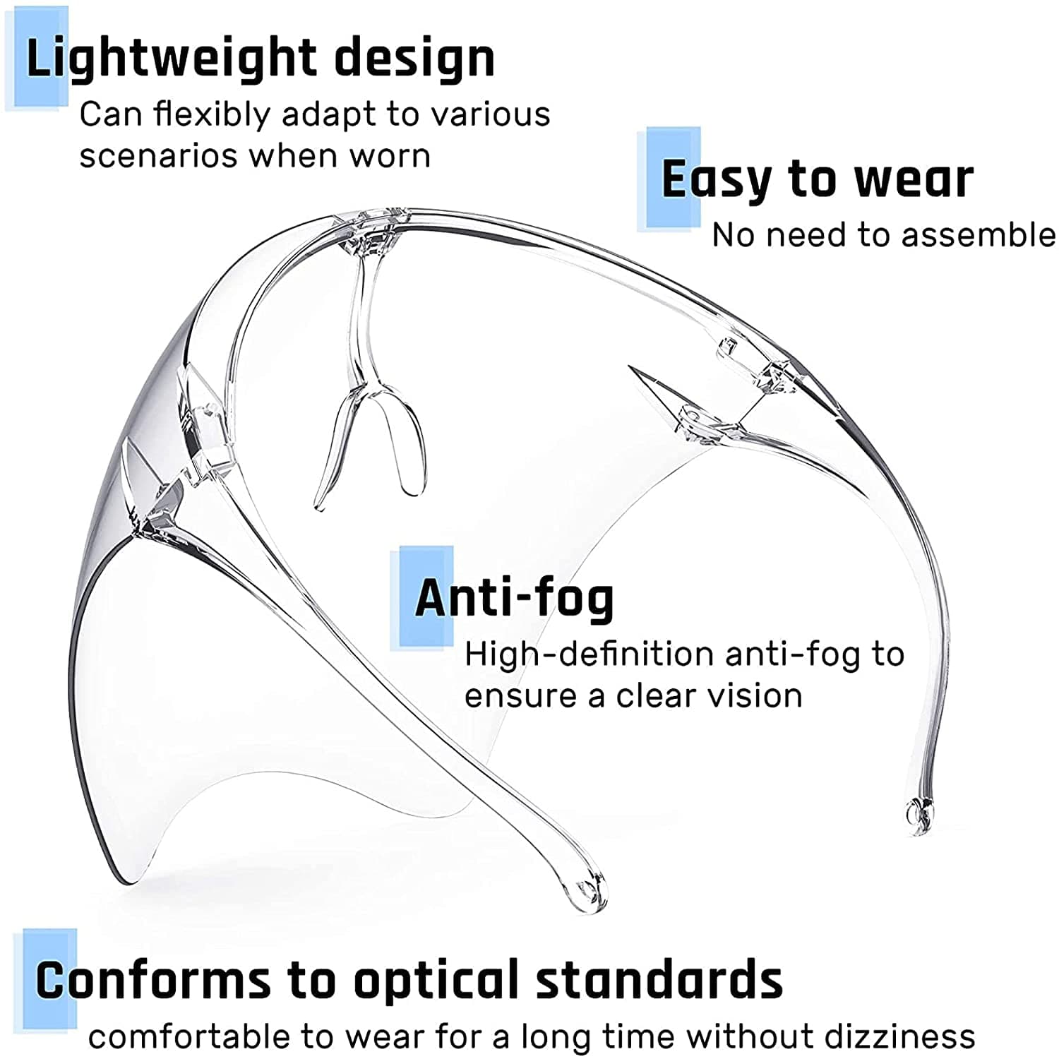 Face Shield with Goggles Attached Covid Mask Face Shield Goggles