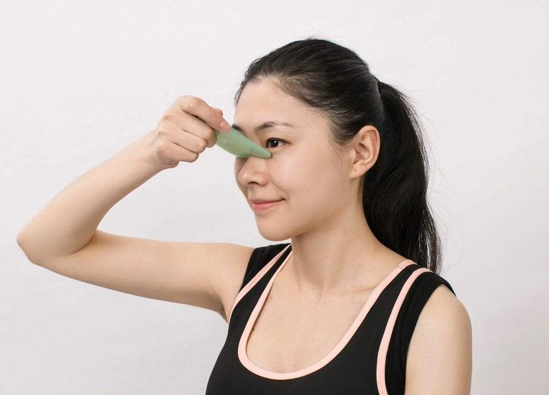 Facial Gua Sha Stone Face Massage Tool Jade Gua Sha