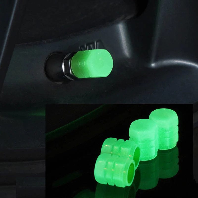Fluorescent tire valve caps Fluorescent tire valve caps