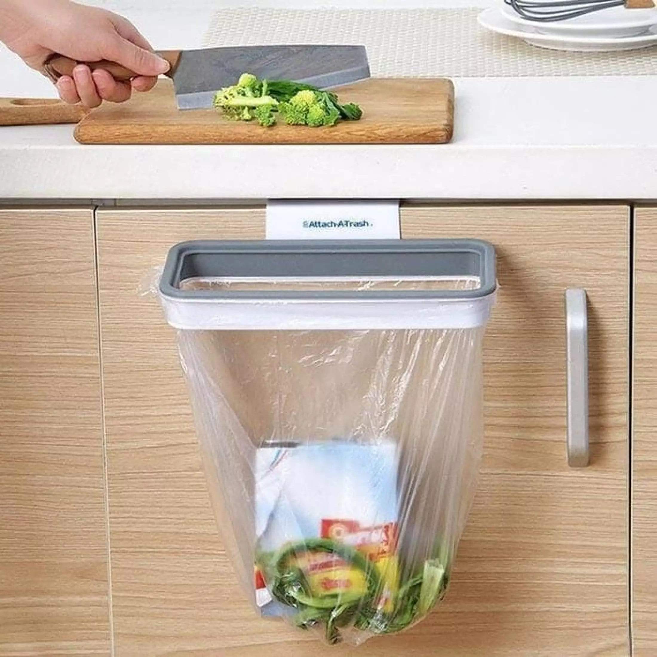 Garbage Bag Holder Hanging Trash Bag Plastic Holder Door Mounted Trash Bag Holder