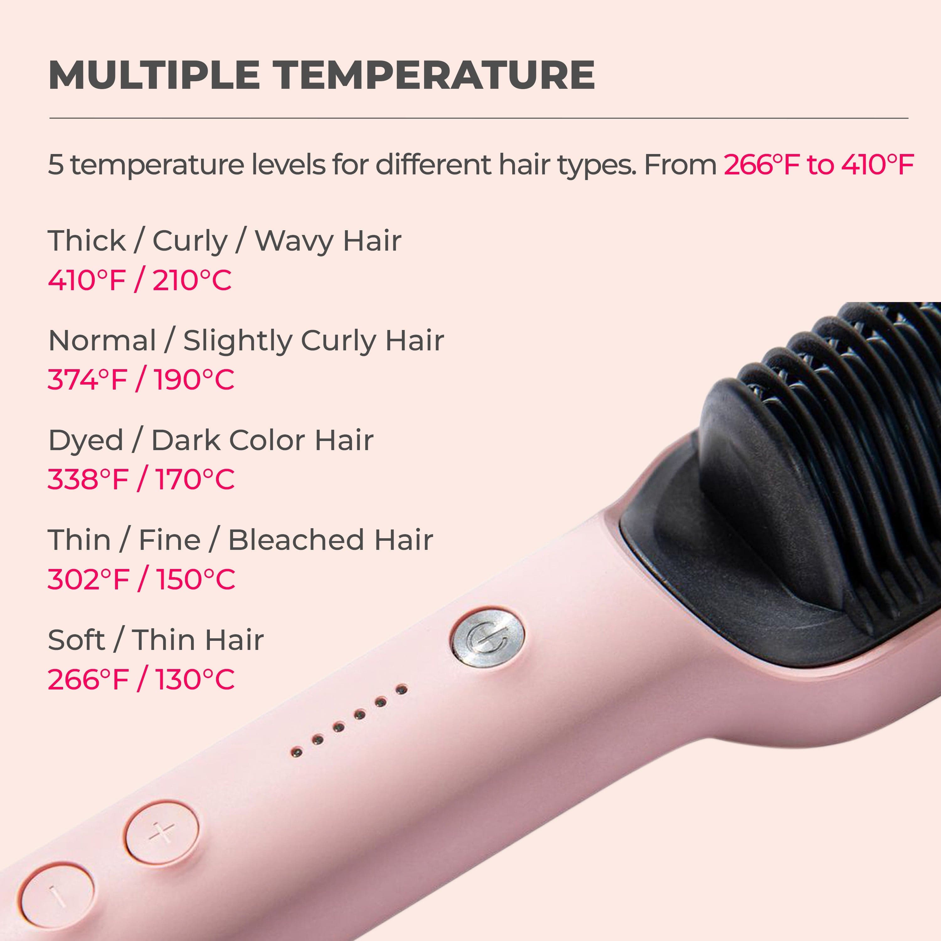 Hair Straightener Comb | Hair Straightening Brush Electric Comb Heat Straightener Hair Straightener Comb