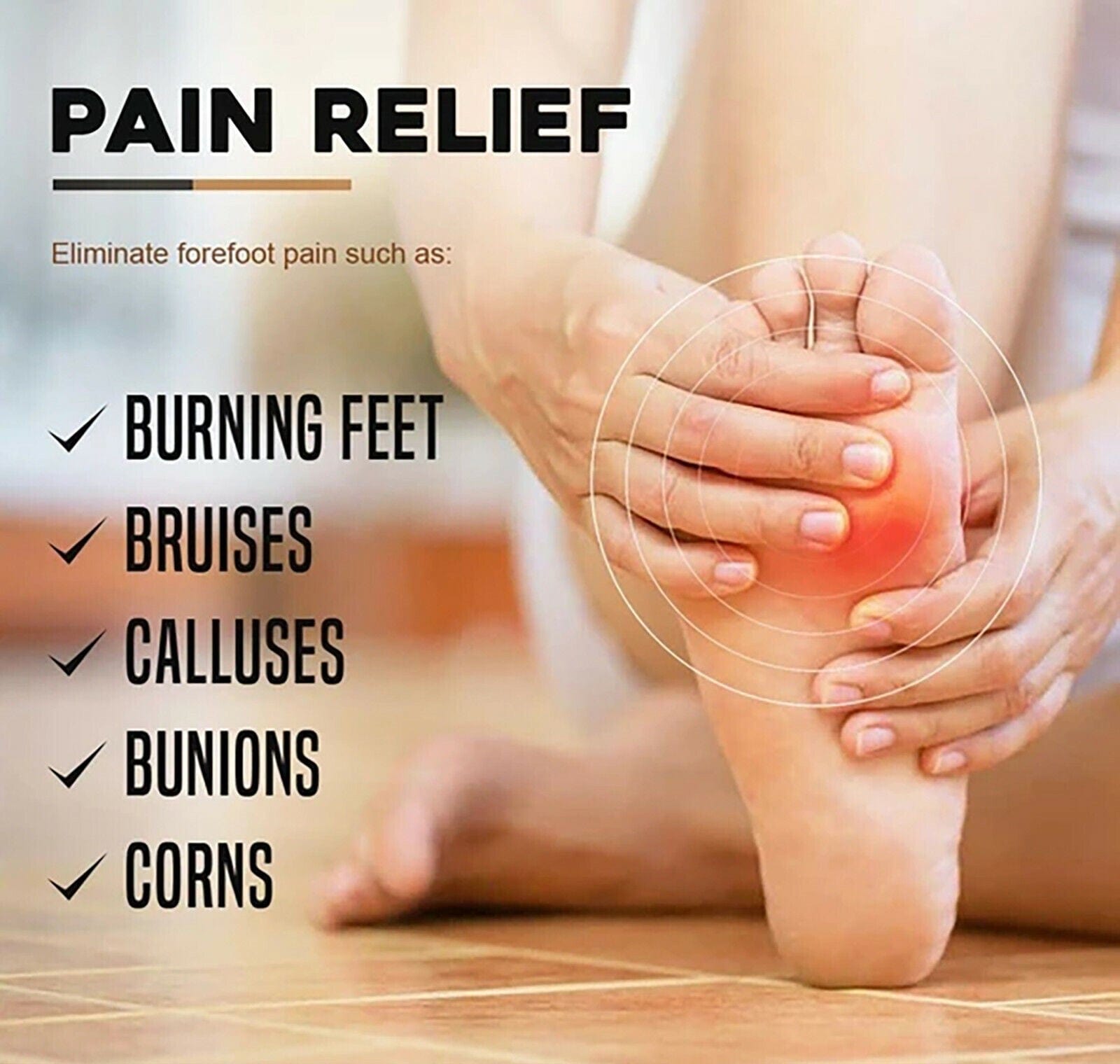 Heel Cushion Ball Of Foot Silicone Forefoot Pad Coushion Ball Of Foot Cushions