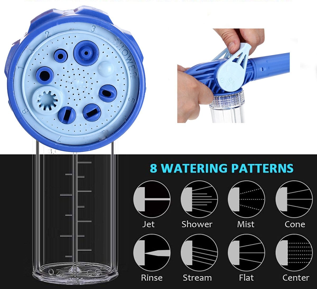 High Pressure Garden Hose Nozzle Spray Water Pressure Gun High Pressure Garden Hose Nozzle