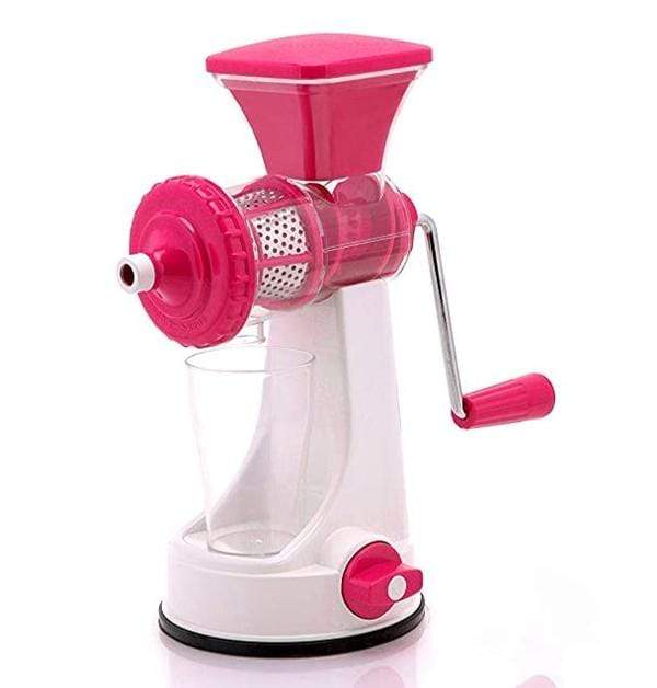 Juicer Machine Mausami Hand Operated Juicer for Fruits and Vegetables Pink Hand Operated Juicer