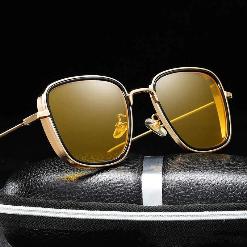Kabir Singh Sunglasses Stylish Cool Goggles for Men Gold / Yellow Sunglasses